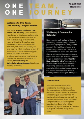 One Team, One Journey - Internal Newsletter, August 2026