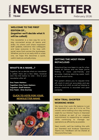 Internal Newsletter - February 2026