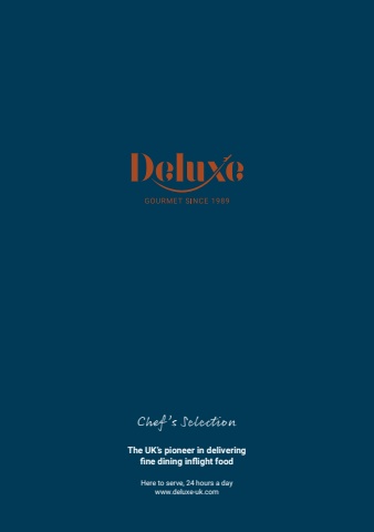 Deluxe Catering Website Menu Brochure