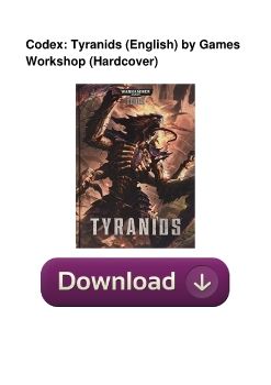 Codex: Tyranids (English) by Games Workshop (Hardcover)