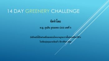 14 day greenery challenge ฟ้าใส 6-2