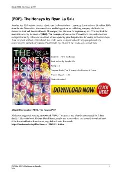 [PDF]- The Honeys by Ryan La Sala