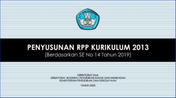 RPP  SE NO 14 TAHUN 2020
