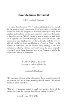 Boundedness Revisited