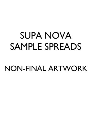 Supa Nova Sample Spreads