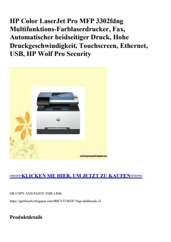 2190 hp color laserjet pro mfp 3302fdng multifunktions-farblaserdrucker  fax  automatischer beidseitiger
