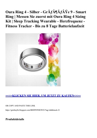 5733 oura ring 4 - silber - grãƒâ¶ãƒâÿe 9 - smart ring   messen sie zuerst mit oura ring 4 sizing kit