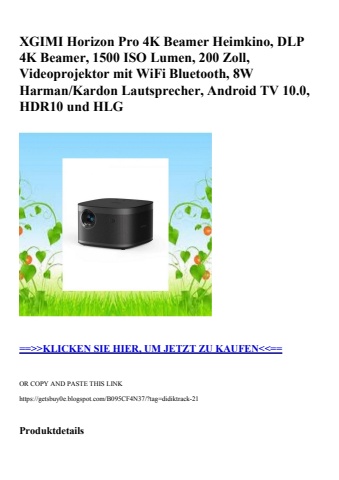 3050 xgimi horizon pro 4k beamer heimkino  dlp 4k beamer  1500 iso lumen  200 zoll  videoprojektor mit w