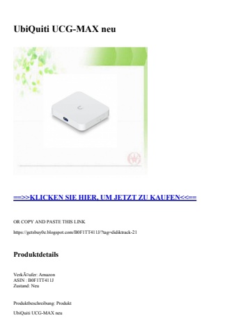 2402 ubiquiti ucg-max neu