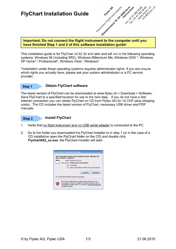 Microsoft Word - Flychart Installation Eng.doc