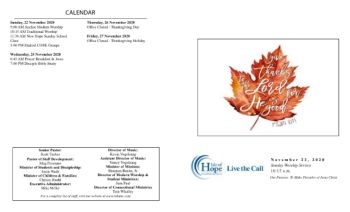 11.22.20 Bulletin