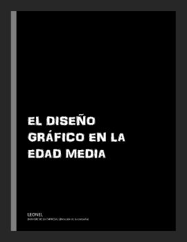 EL DISEÑO GRÁFICO EN LA EDAD MEDIA