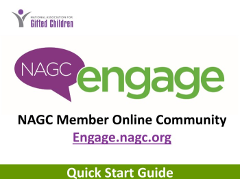 NAGC Engage Online Community Quick Start Guide for Events