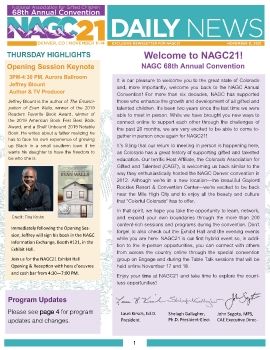 NAGC21 Daily News- Monday, November 11, 2021