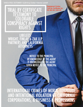Civilian Trial By Certificate Wright, Finlay & Zak LLP. RE 384 951 553 US