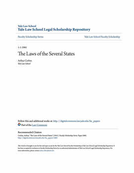 Laws of the several States Yale