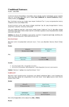 Conditional Sentences 2
