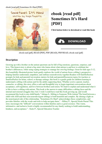 ebook [read pdf] sometimes it's hard [pdf]
