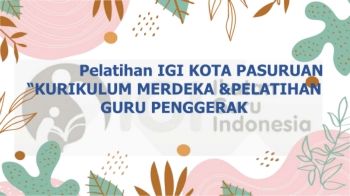 modul pelatihaan IGI Kota Pasuruan ke 4