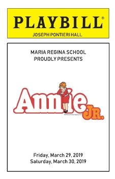 Annie Jr 2019 Digital Playbill