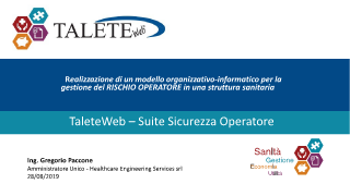 Presentazione suite sicurezza operatore