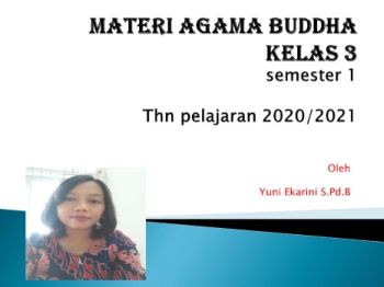 Materi agama buddha kelas 3 semester 1 Thn pelajaran 2020/2021
