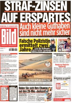 BilD-Zeitung vom (+13 August 2019)