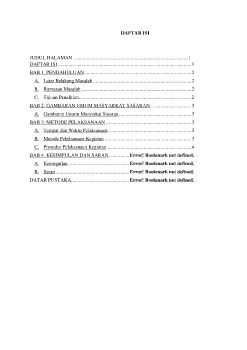 CONTOH MODUL DAFTAR ISI