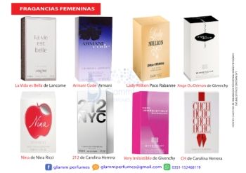 Catálogo femenino Web. Glamm! Perfumes