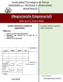 NEGOCIACION EMPRESARIAL RAMON ORLANDO ORTIZ MONSIVAIS