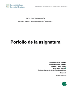 Porfolio de la asignatura