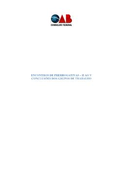 Microsoft Word - ConclusÃµes dos Encontros Realizados - II ao V - Format (1).doc