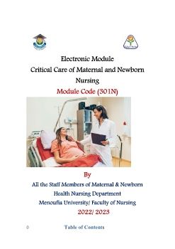 Critical Maternity & Newborn Health Nursing