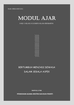 Menjadi Dewasa 1