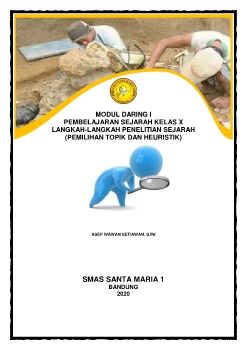 MODUL DARING SEJARAH KELAS X- I