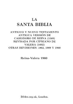 Spanish Bible (Reina Valera 1960)