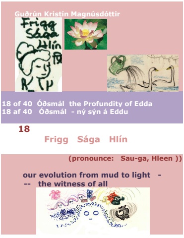 Frigg, Sága, Hlín - Icelandic and English