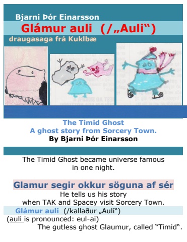 The Timid Ghost - by Bjarni Þór Einarsson - Icelandic and English