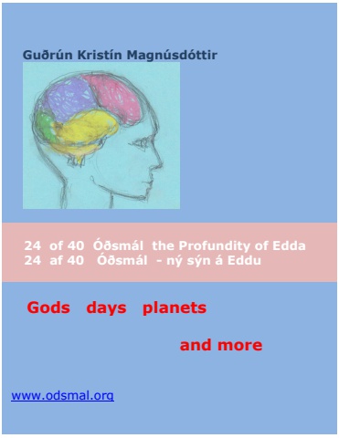 Gods, days, planets, and more - Icelandic and English
