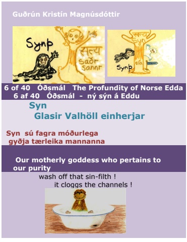 Syn Glasir Valhöll einherjar - Icelandic and English