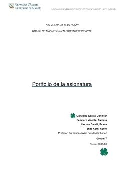 Portfolio de la asignatura