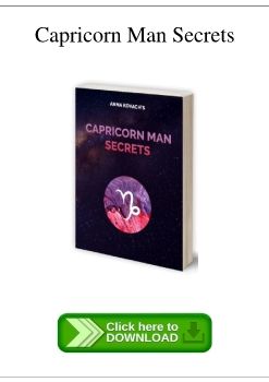 Capricorn Man Secrets PDF Download Free