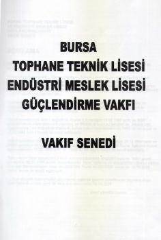 VAKIF SENEDİ