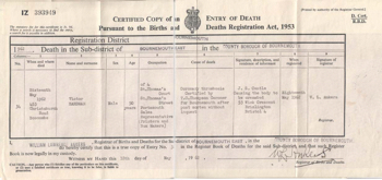 VIC's DEATH CERT