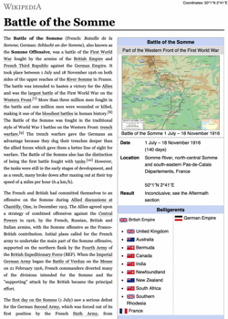 Battle Of The Somme 