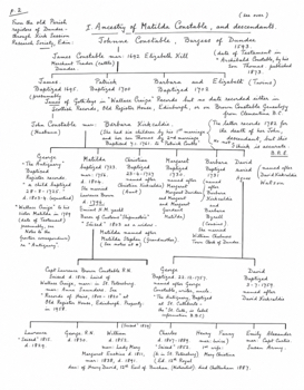 JAMES CONSTABLE HANDWRITTEN