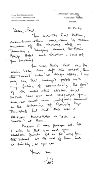 BULTEEL LETTER 