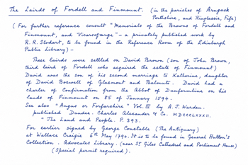 Lairds Of handwritten additions 