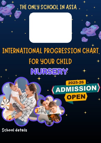 DESIGN AN INTERNATIONAL PROGRESSION CHART  FOR YOUR CHILD NURSERY