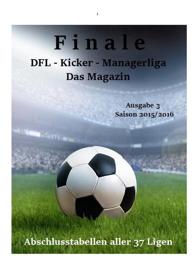 DFL - Abschlussmagazin 15-16